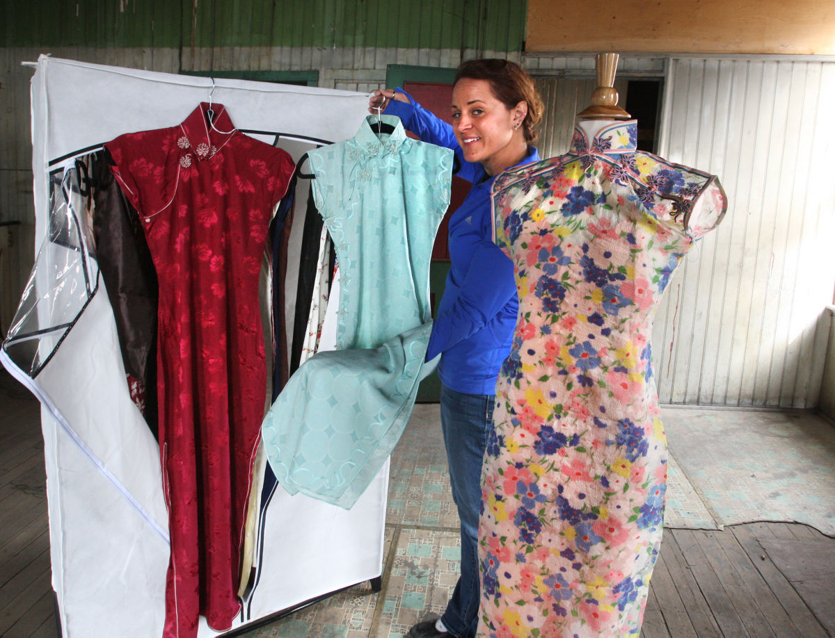 Display of Dresses